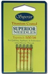 Superior Titanium Topstitch Needles - Size 100/16