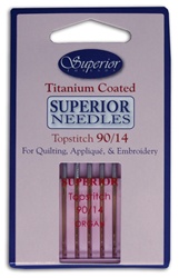 Superior Titanium Topstitch Needles - Size 90/14