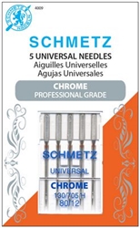 Chrome Universal Schmetz Needle 5 pk