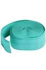 Fold-over Elastic  Turquoise- 7/8in x 2 yard