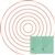 COQ Set 2 Circles on Quilts Template  (2.5"-11.5")  LONGARM