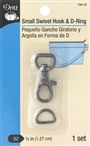 1/2" Swivel Hook and D ring