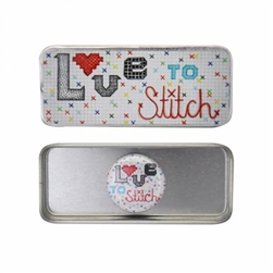Love To Stitch Magnetic Needle Tin
