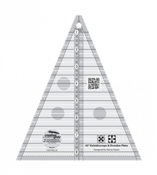 Kaleidoscope or Dresden Plate Triangle Quilt Ruler CGRTKAL45