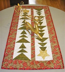 Tall Trees Christmas Table Runner Pattern by Cut Loose Press CLPBGR004