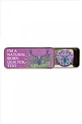 Natural Born Quilter Magnetic Needle Tin