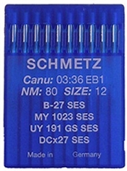 80/12 Schmetz SB27B-12 Needle 10pk