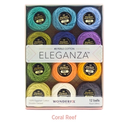 Eleganza #8 5g ball Coral Reef Shades 12pack WFEZP-CR