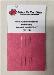 Embroidery / Redwork Needle Size 7