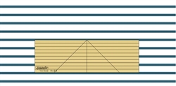 Westalee Straight Ruler 2.5 "x8"
