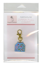 Zipper Pull Charm Farmhouse