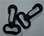 Swivel Snap Hooks Black Plastic 2 pk