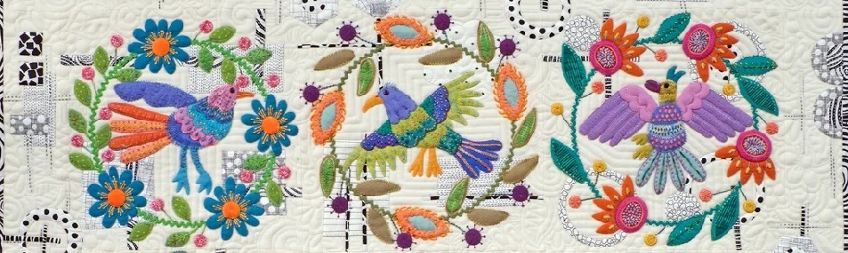 Of a Feather Quilt  Sue Spargo Folk Art Quilts