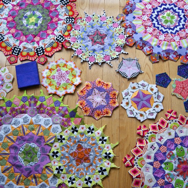 Millefiori Quilts by Willyne Hammerstein Oversized 1/4 Templates, Papers, and Book La Passacaglia Quilt 