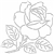 Quilt Stencil Rose 11in 1013QC