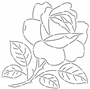 Stencil Rose 11in 1013QC