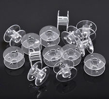 PLASTIC BOBBINS Clear Bobbins