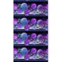 Dazzle Floral Purple  Multi Repeating Stripe 2JYP-2
