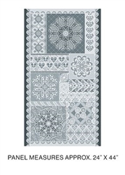 Fantasy 2-Silver Heart Panel Gray