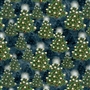 Winter Hollow Trees All Over Navy  39745-497  44"x36"