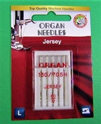 Organ Needles Ball Point Jersey Size 80/12