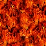 Under Fire Red Flames Fabric, Elizabeth's Studio 44" x36"
