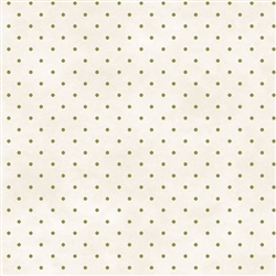Natural / Green Classic Dot Fabric