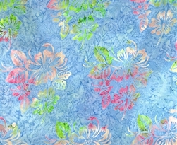 Hibiscus Ocean Hawaii Bali  Batik Fabric
