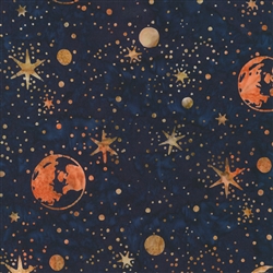 Space Starry Night Batik Robert Kaufman