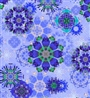 Kaufman Florence Blooming Medallions - Periwinkle  DIGITAL 44"x36"