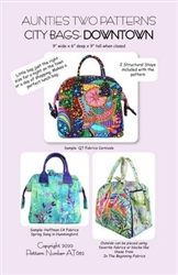 AT652 City Bag-Downtown Pattern and Stays  Aunties Two