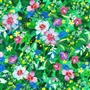 Florals Grass Cotton Fabric 44"x36"