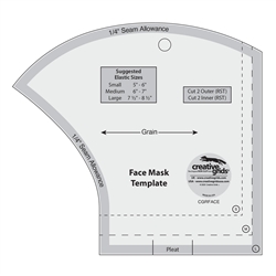 CGRFACE Creative Grids Face Mask Template
