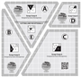 CGRMT6 Scrap Crazy 6 Template  4pc