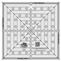 CGRSQ8 8-1/2in Sq.It Up or Fussy Cut Square Quilt Ruler