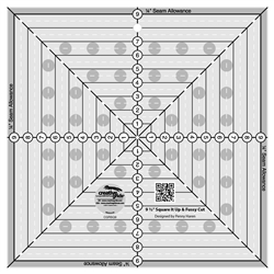 9-1/2in Square It Up or Fussy Cut Square Quilt Ruler