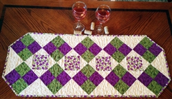 Fun Four Patch Table Runner Pattern x Cut Loose patterns
