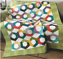 Hexies Go Round Quilt Pattern