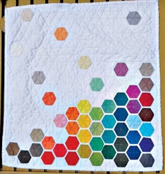 Falling Hexies Quilt Pattern