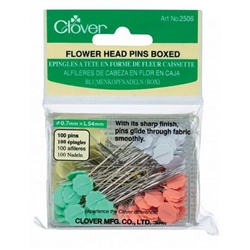Clover Flower Head Pins 100PK
