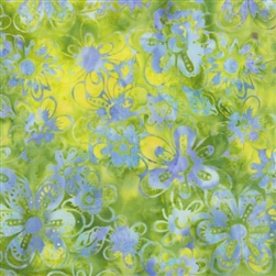 323Q-4 Green Batik Print From Anthology Fabrics