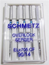 Schmetz Serger Chrome sz90 5-pack