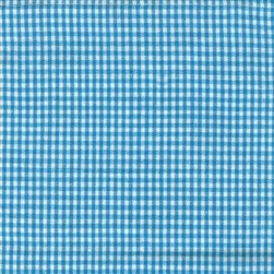 Turquoise Mini Check Tea Towel