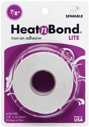 Heat'n Bond Lite Iron-On Adhesive 7/8" x 10 Yds