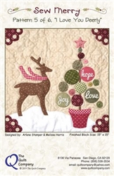 I love You Deerly, Pattern 5 Sew Merry The Quilt Company