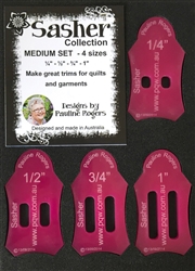 4 pc.Sasher Collection Medium Set by Pauline's Quilters World