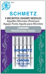 Chrome Microtex needles