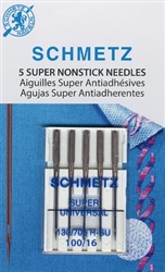 Schmetz Super Nonstick Needles 100/16 5-Pack