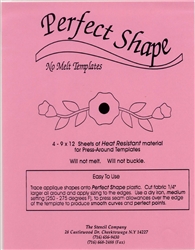 Perfect Shape Plastic Template Sheet 4 ct
