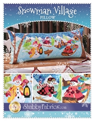 Snowman Village Pillow Pattern SF49859